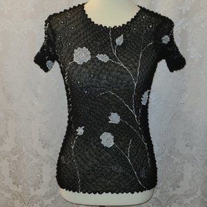 Cache Vintage Popcorn Bubble Top